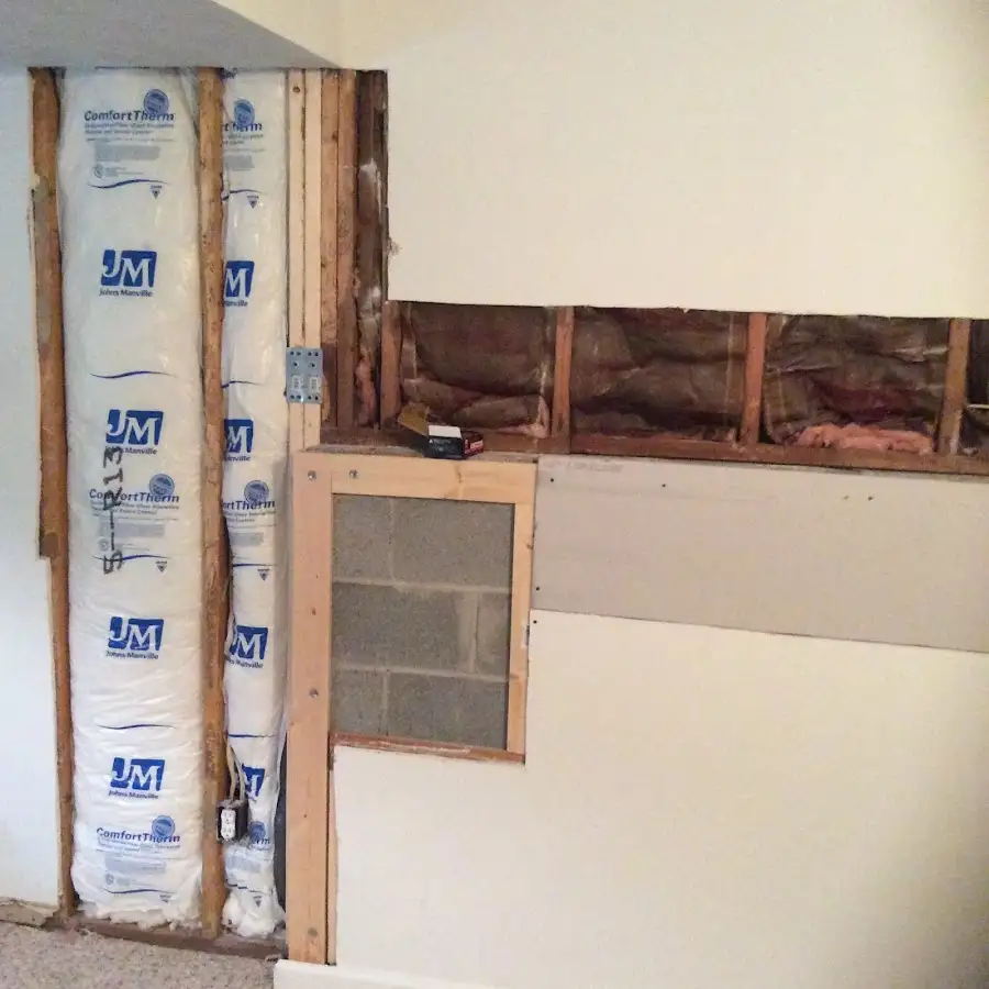 Wall insulation replacement during Odor Removal & Deodorization in Chicago